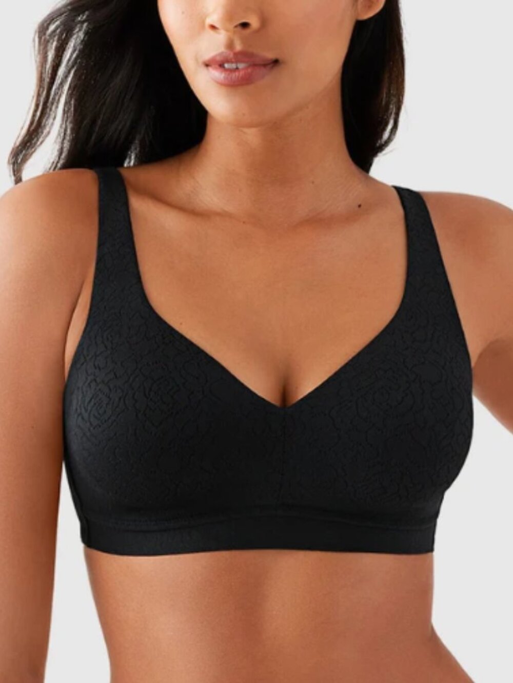 NWT - Wacoal Inside Job Wire Free Bra in Black (Style 852345) - Size 38G